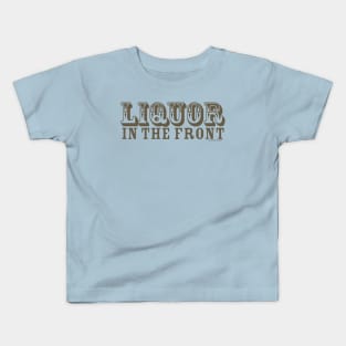 LIQUOR FRONT POKER BACK Kids T-Shirt